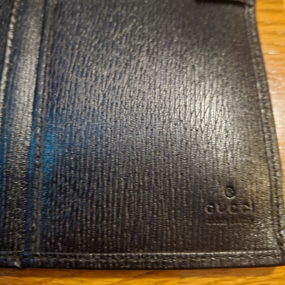 Gucci Vintage Unisex Black Long Wallet With COA and Unbranded Dustbag - Picture 9 of 16